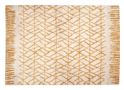 Tapis moderne beige et jaune 160 x 230 cm PALMERAIE