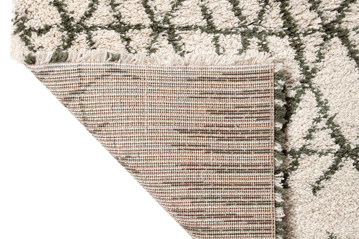 Tapis moderne beige et kaki 160 x 230 cm PALMERAIE