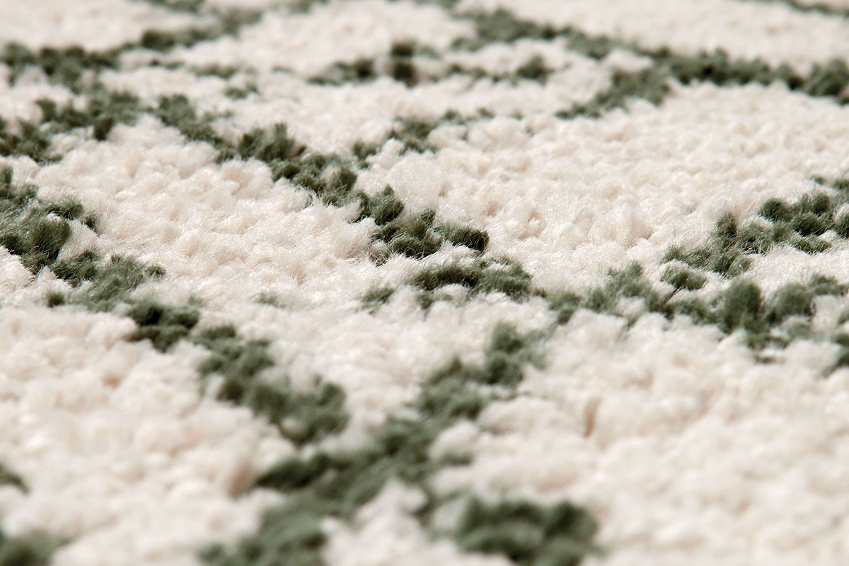 Tapis moderne beige et kaki 160 x 230 cm PALMERAIE