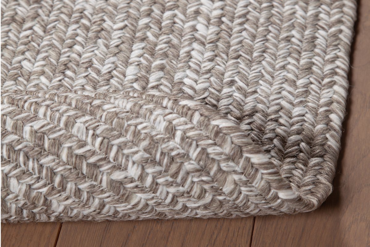 Tapis ovale chin beige et cru 120 x 60 cm HEATHER