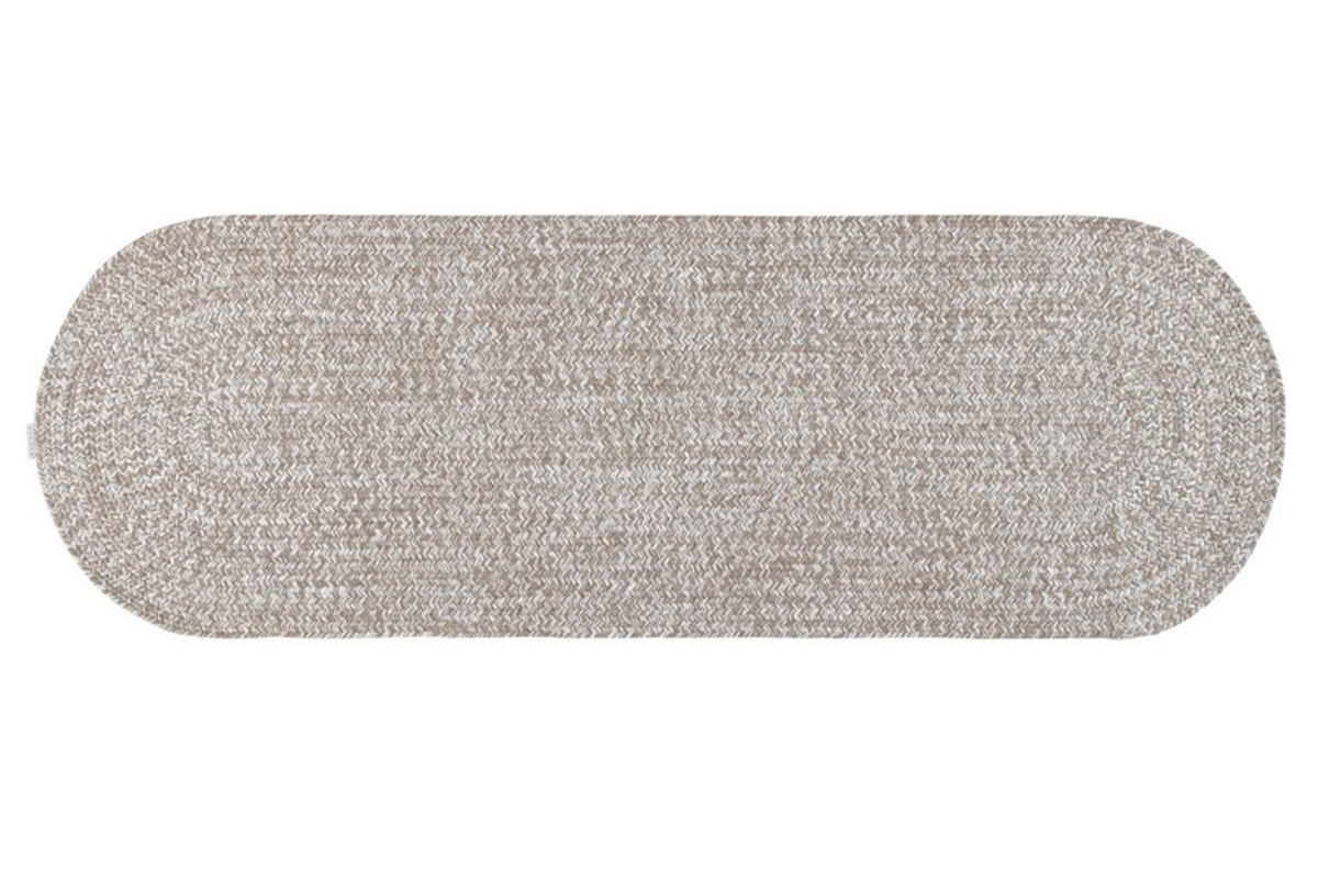 Tapis ovale chin beige et cru 120 x 60 cm HEATHER