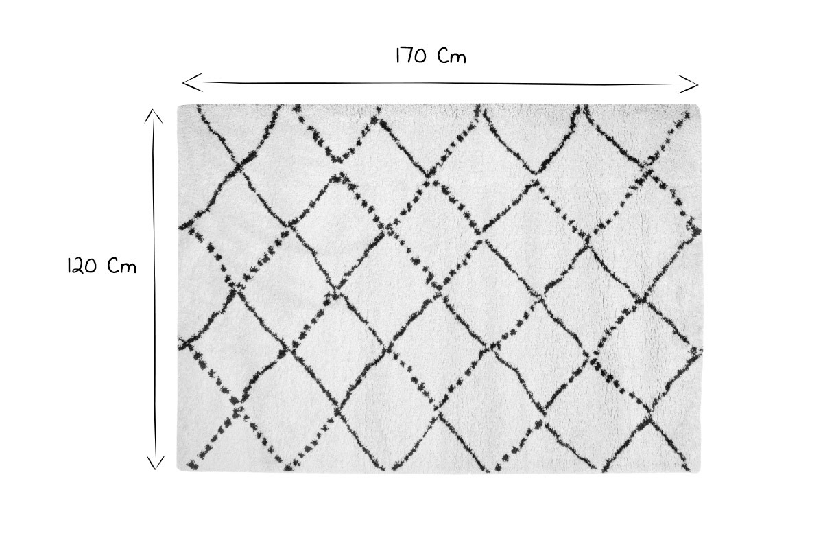 Tapis polypropyl�ne beige 120x170 BERBERE