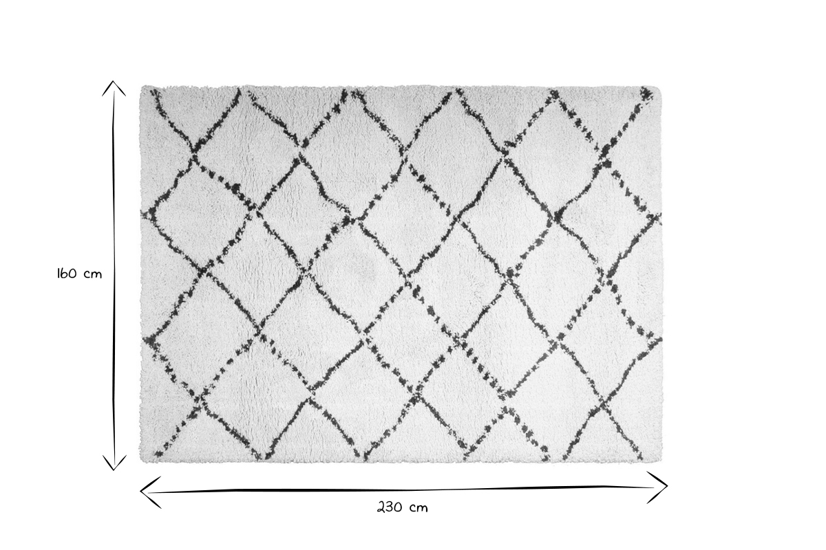 Tapis polypropyl�ne beige 160 x 230 cm BERBERE