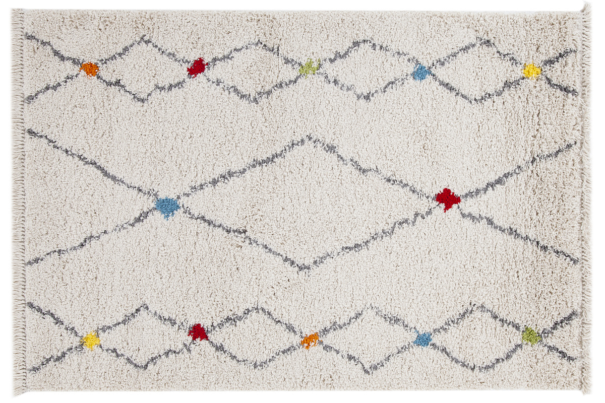 Tapis rectangulaire � motifs losanges 200 x 300 cm LIO