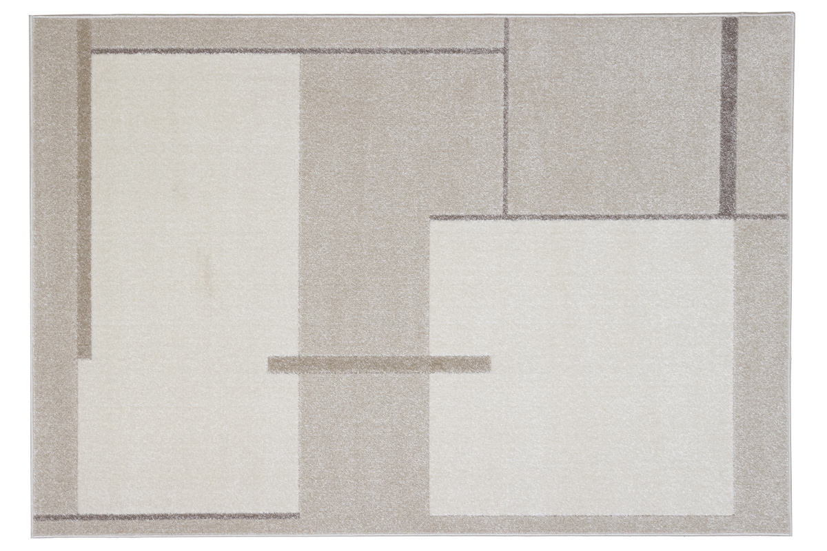 Tapis rectangulaire beige  motifs 150 x 220 cm IRENE