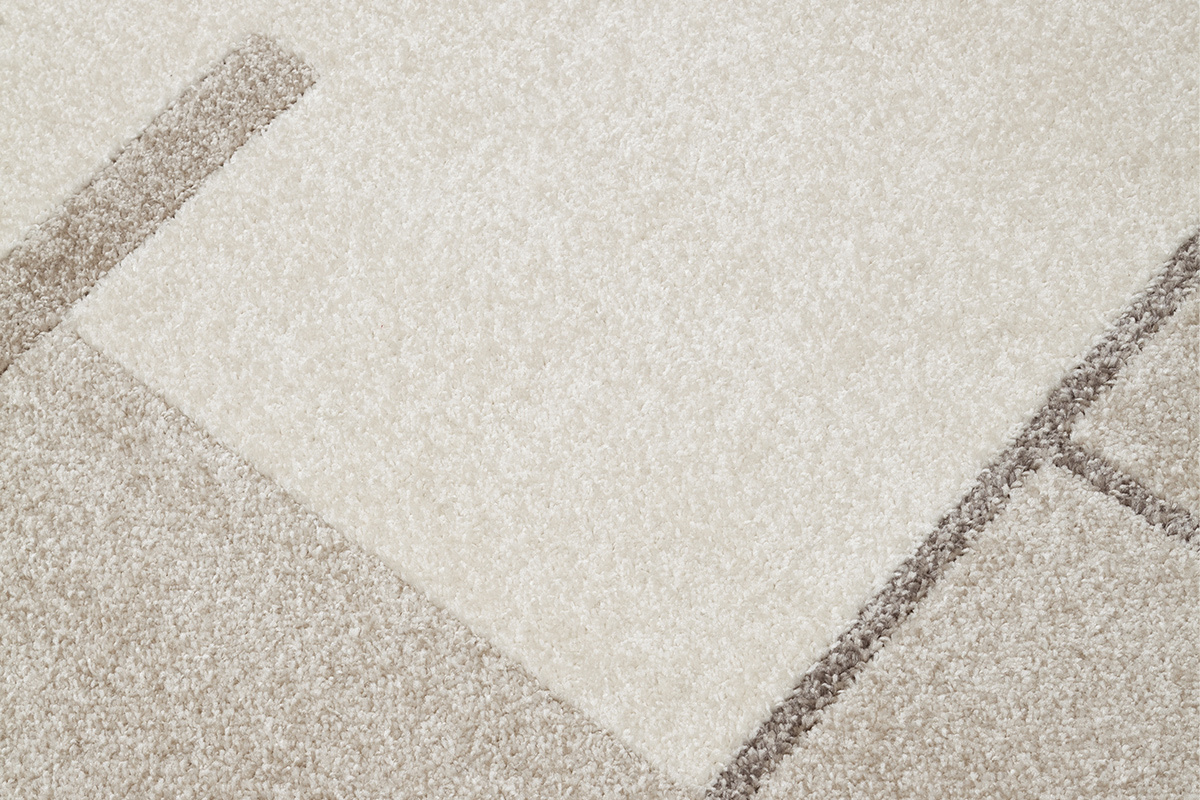 Tapis rectangulaire beige  motifs 150 x 220 cm IRENE