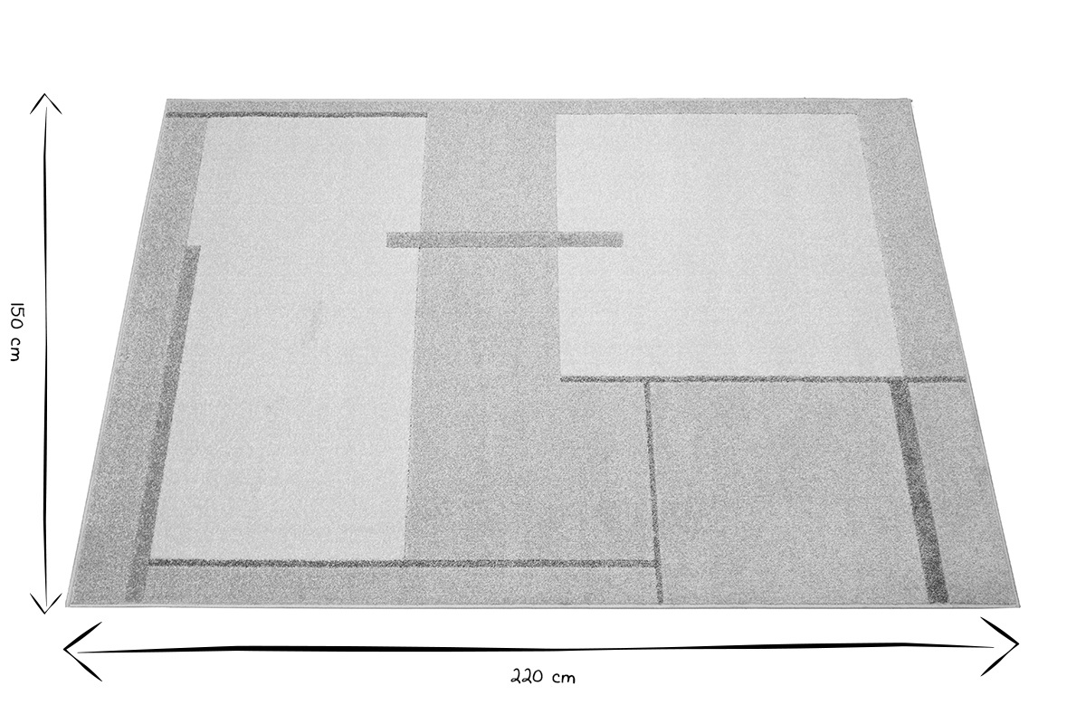Tapis rectangulaire beige  motifs 150 x 220 cm IRENE
