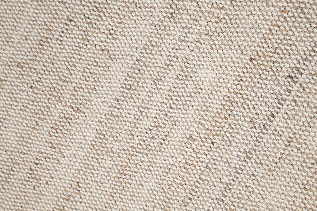 Tapis rectangulaire beige en jute et coton tiss 160 x 230 cm CAMAO