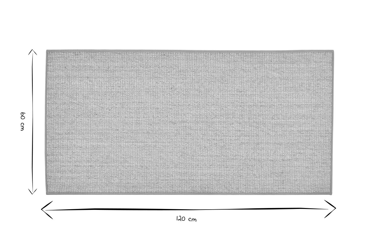 Tapis rectangulaire en sisal et jute 60 x 120 cm JOTA