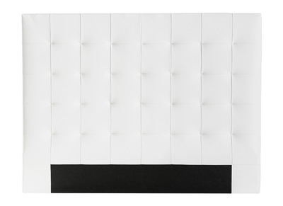 T&ecirc;te de lit capitonn&eacute;e &eacute;cru 160 cm HALCIONA