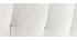 T&ecirc;te de lit capitonn&eacute;e en tissu beige 140 cm HALCIONA