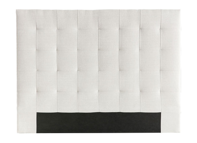 T&ecirc;te de lit capitonn&eacute;e en tissu naturel 160 cm HALCIONA