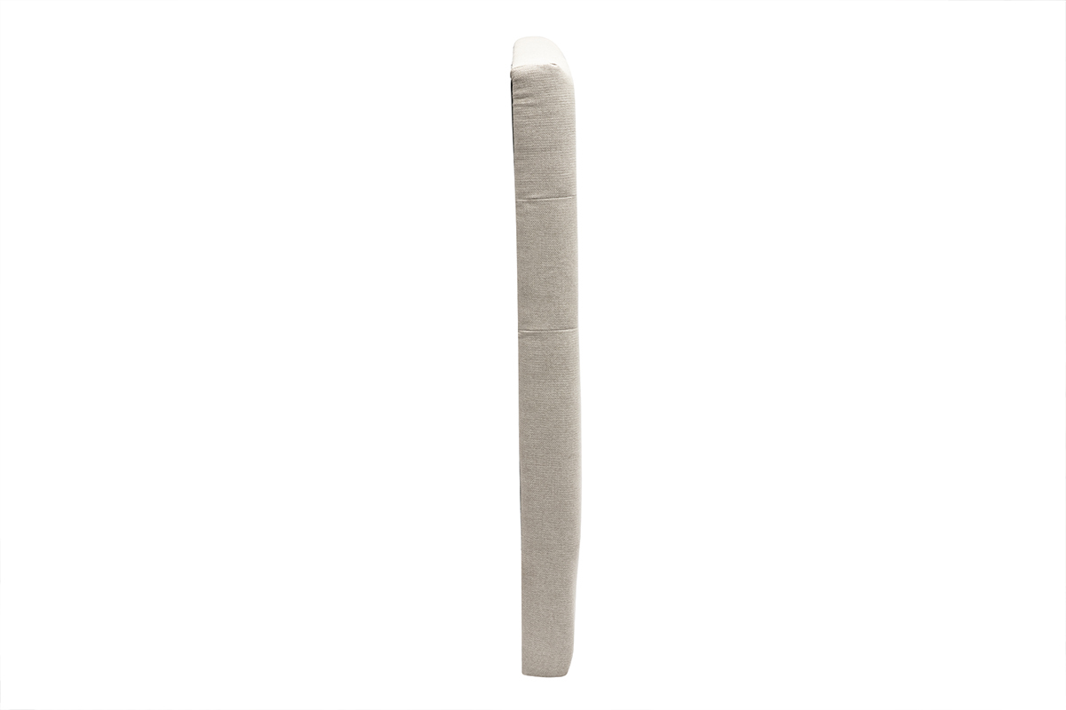 Tte de lit capitonne en tissu naturel L160 cm ENGUERRAND