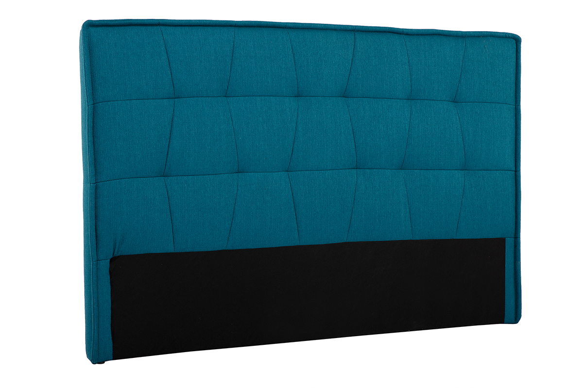 T�te de lit en tissu bleu canard  L170 cm SUKA