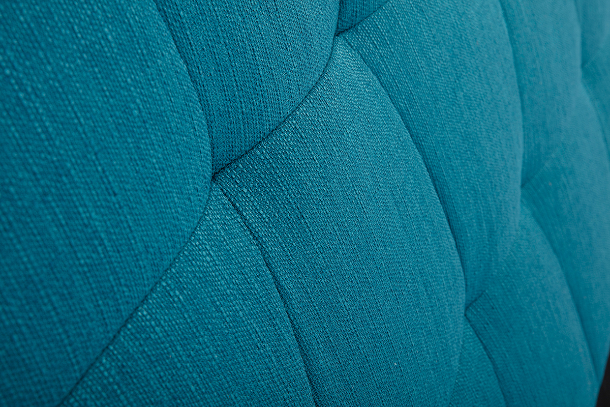 T�te de lit en tissu bleu canard  L170 cm SUKA