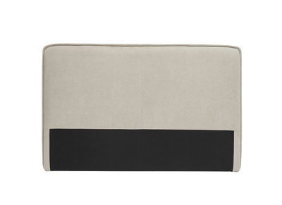 Tête de lit en tissu effet velours beige naturel L175 cm MARCIA