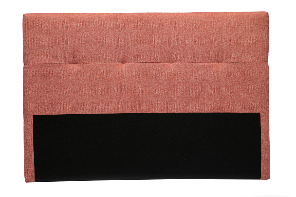 Tte de lit en tissu effet velours textur terracotta L160 cm CLOVIS