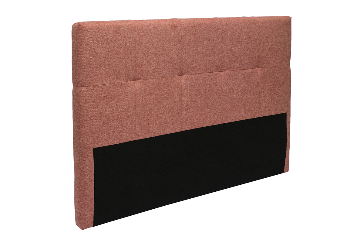 Tte de lit en tissu effet velours textur terracotta L160 cm CLOVIS