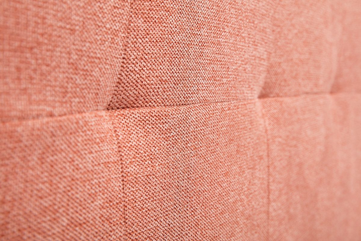 Tte de lit en tissu effet velours textur terracotta L160 cm CLOVIS