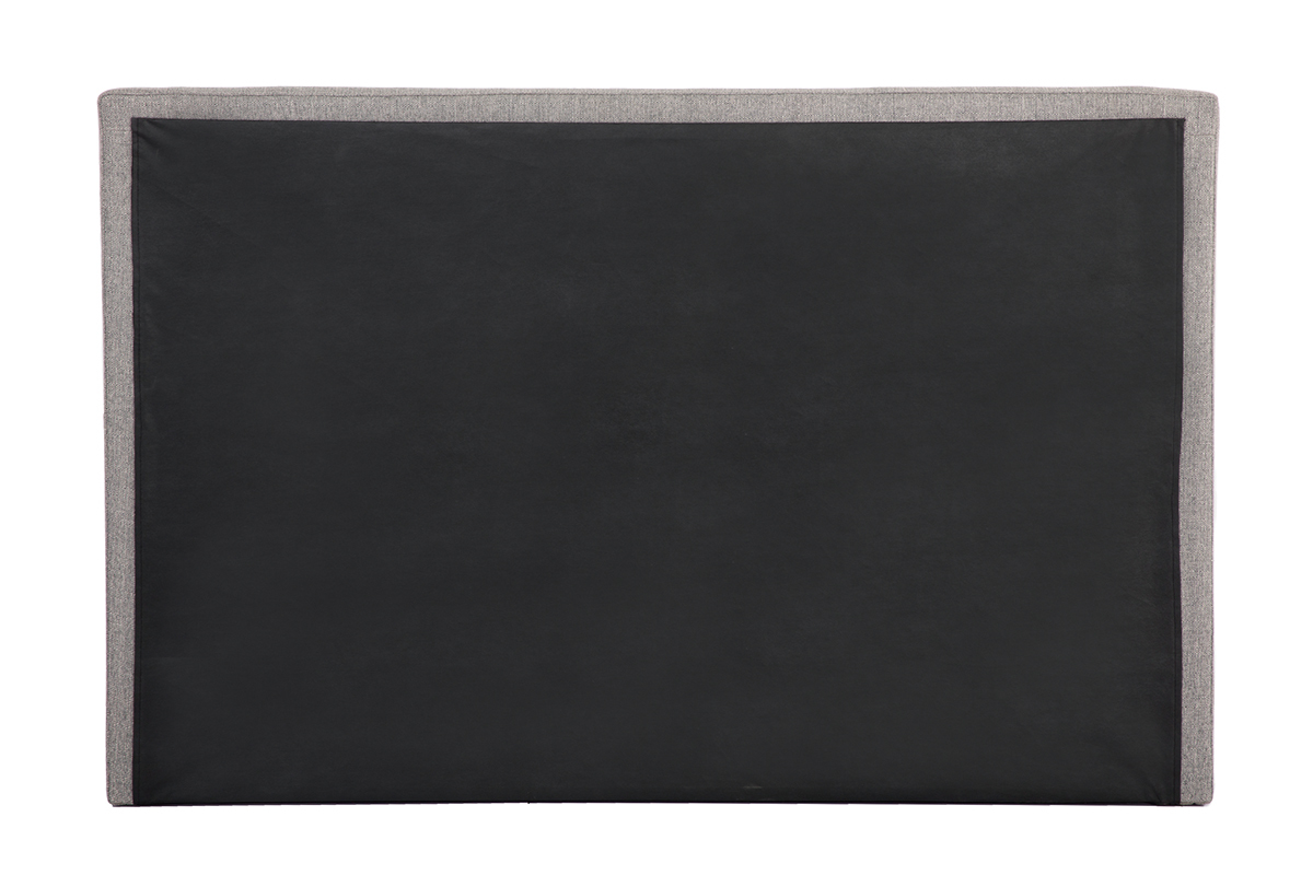 Tte de lit en tissu gris clair 170 cm LUTECE