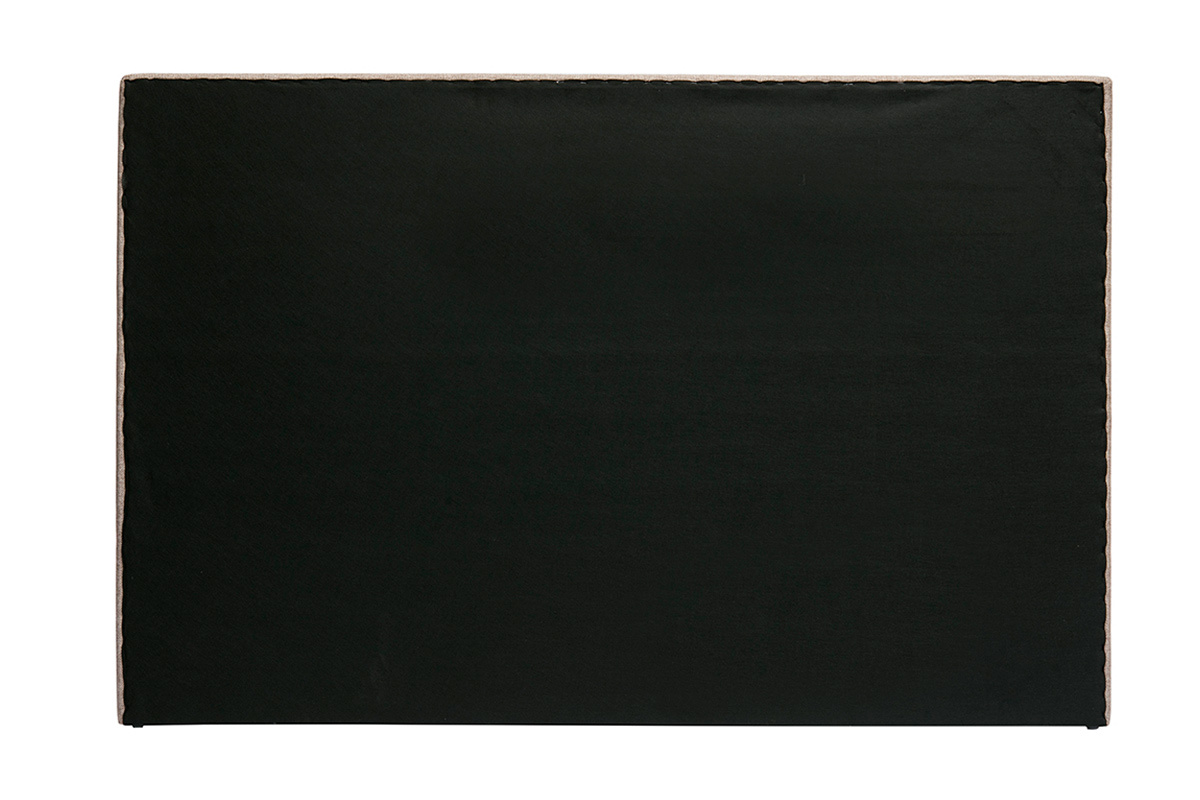 T�te de lit en tissu taupe L170 cm SUKA