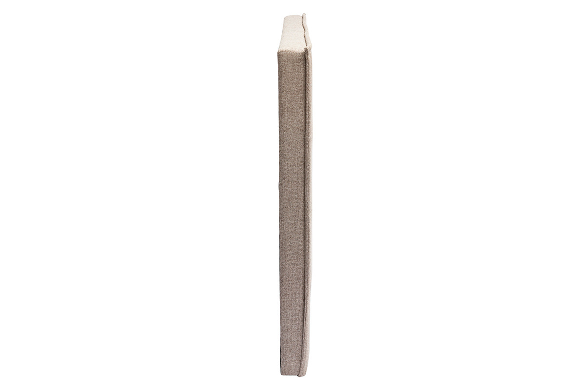 T�te de lit en tissu taupe L170 cm SUKA