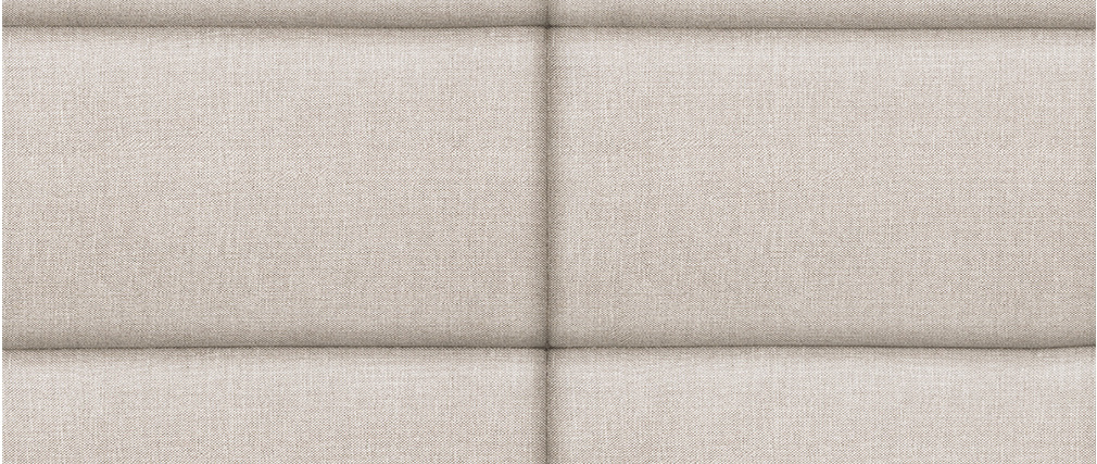 Tête de lit moderne en tissu beige naturel 160 cm ANATOLE