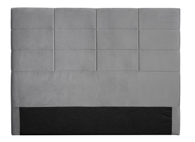 Tête de lit moderne en velours gris 160 cm ANATOLE
