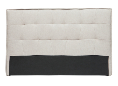 T&ecirc;te de lit tissu effet velours naturel 170 cm SUKA