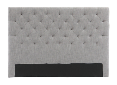 Tête de lit tissu gris clair 160 cm ENGUERRAND