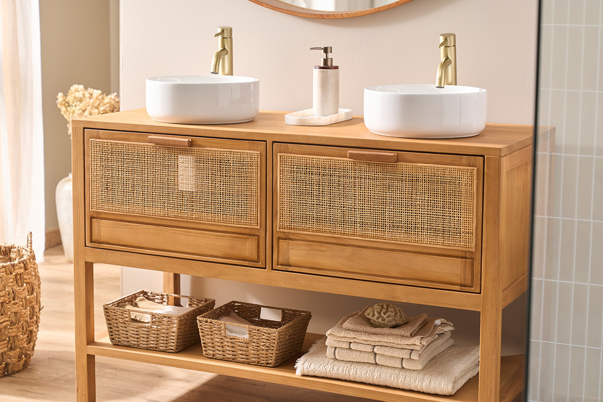 Vasque ronde en c�ramique blanche D31 cm MARLI